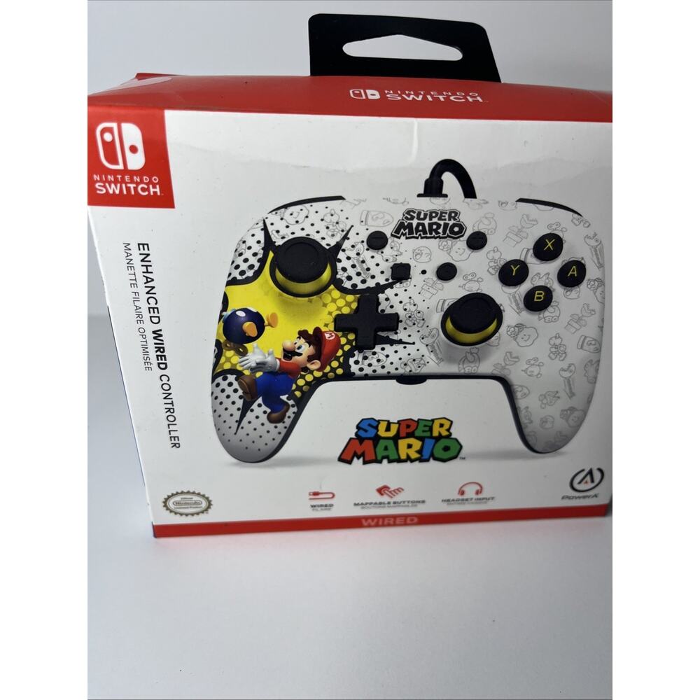 Super Mario Bob-omb Blast PowerA Enhanced Wired Controller for Nintendo Switch - Picture 4 of 8